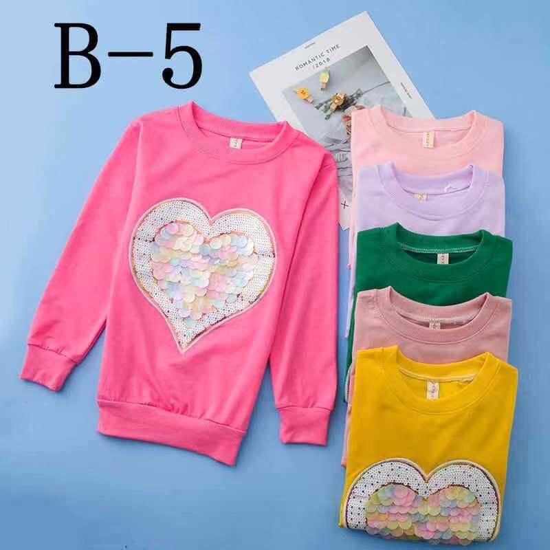 Atasan Anak Perempuan 4-11 Tahun Sweter Import Polos Aplikasi USAP 100%KODE:SWITER IMPORT POLOS USA