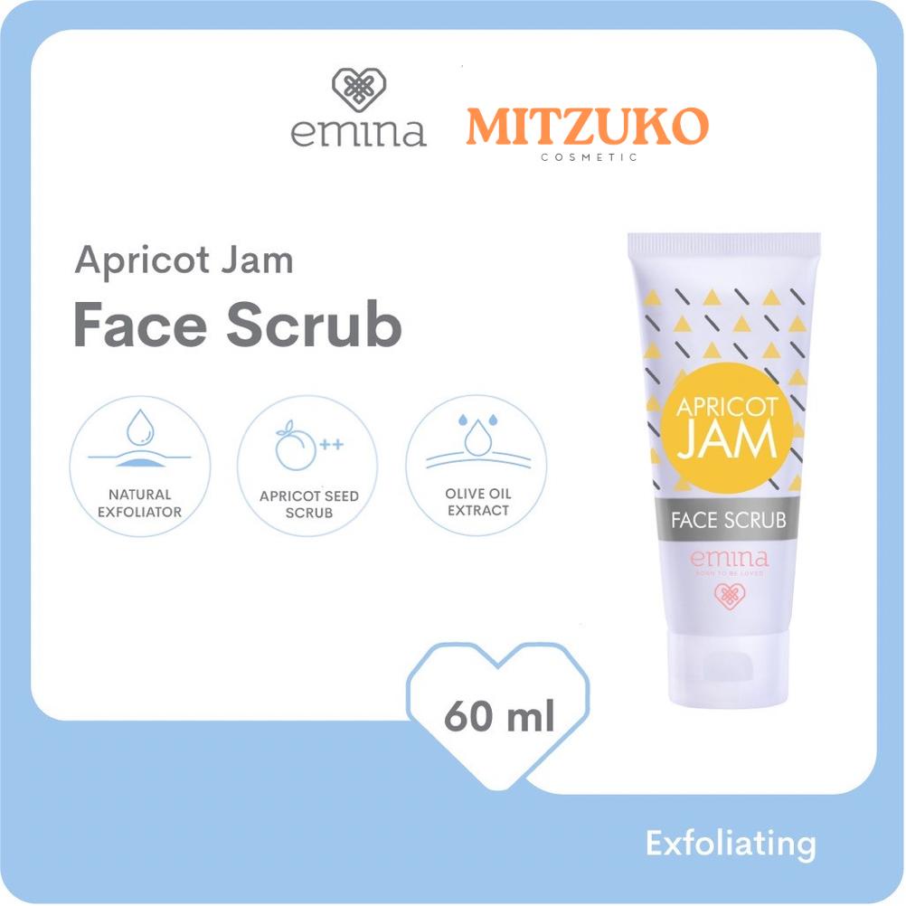 Jual Emina Apricot Jam Face Scrub 60 ml Scrub Eksfoliasi Shopee