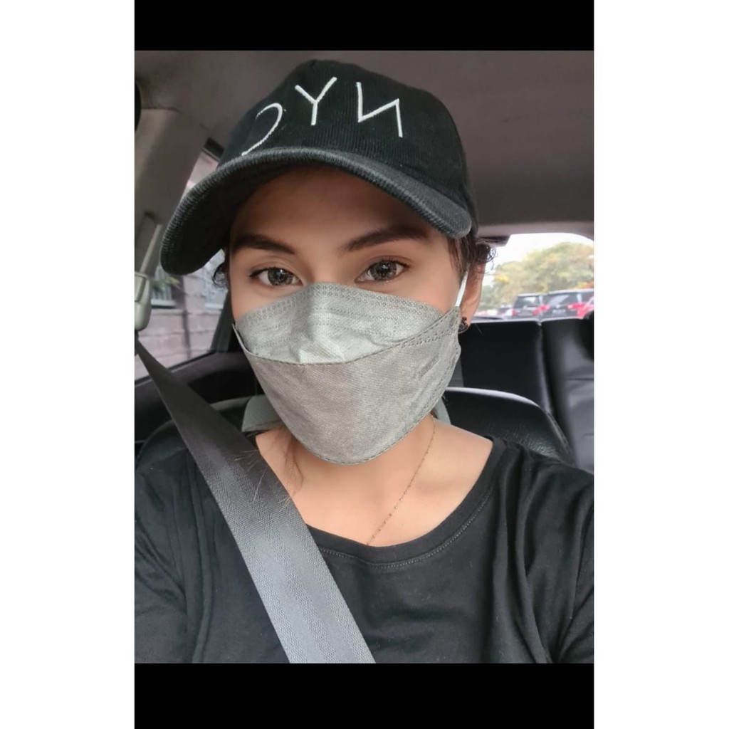 Masker medis KF94 seven plus 4ply grey (ABU-ABU) isi 10 pcs