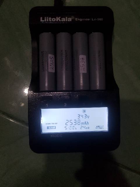 Baterai 18650 bekas / copotan laptop kapasitas real (2400an-2500an mAh)