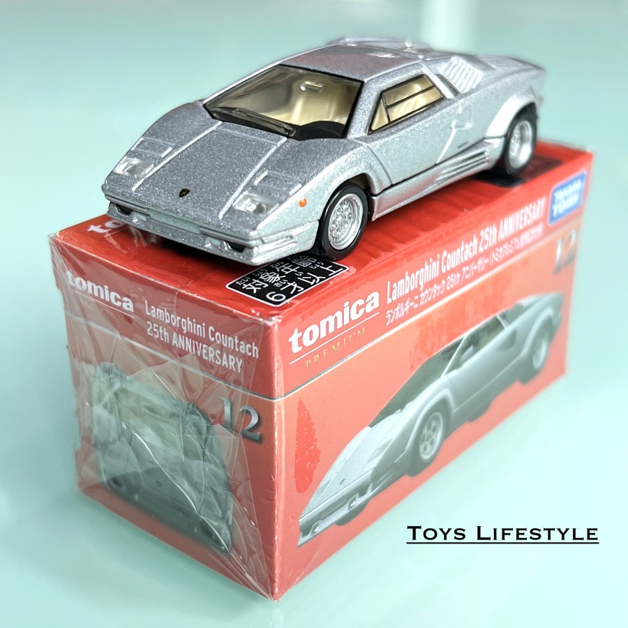 Mobil Tomica Premium Diecast 12 Lamborghini Countach 25th Anniversary