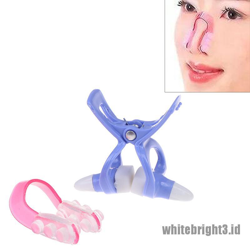 (white3) 2pcs Klip Pelurus / Pembentuk Hidung + Bridge