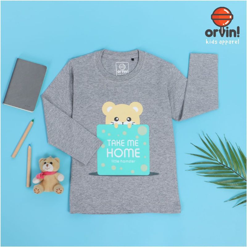 Kaos anak tangan panjang Orvin Kids