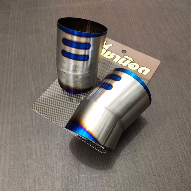 corong knalpot titanium