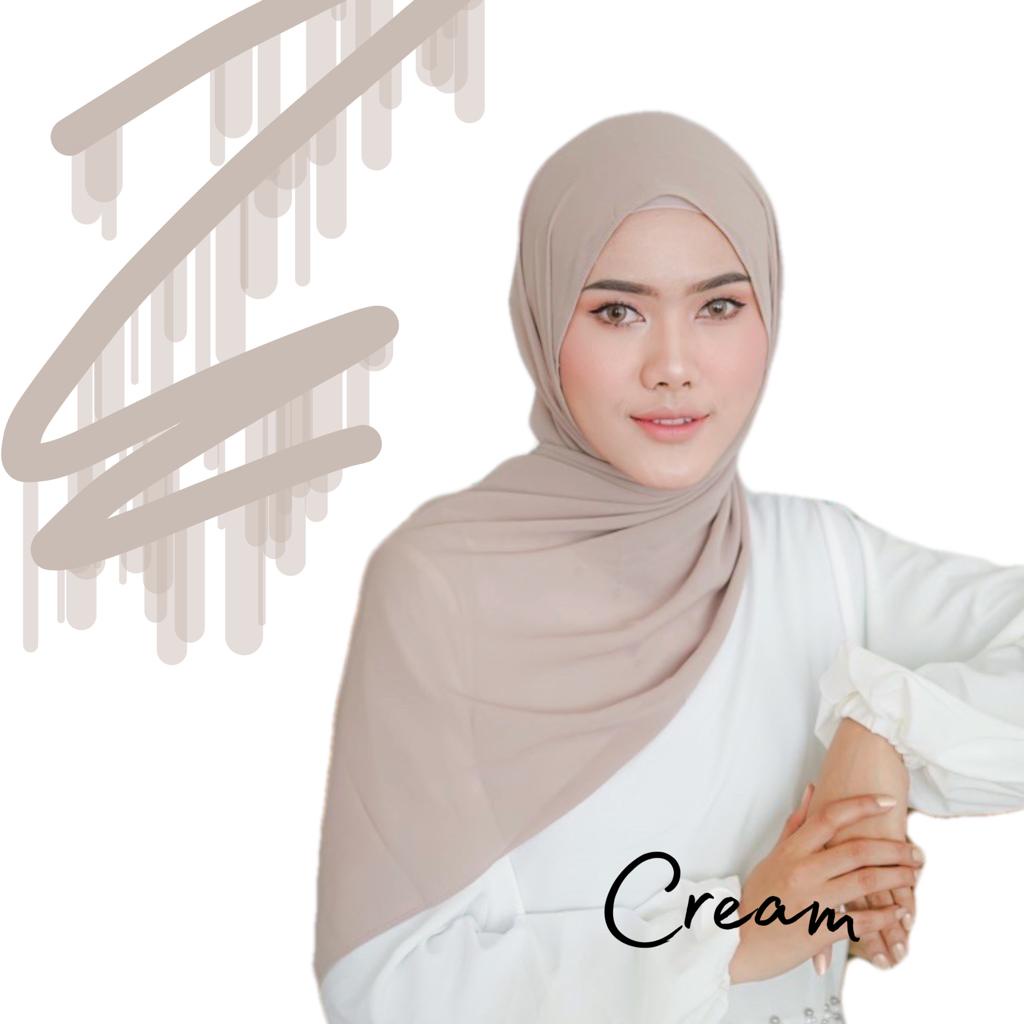 Pasmina Ceruty Baby Doll Premium /Kerudung Pashmina Ceruty/Hijab jilbab Pasmina ceruty