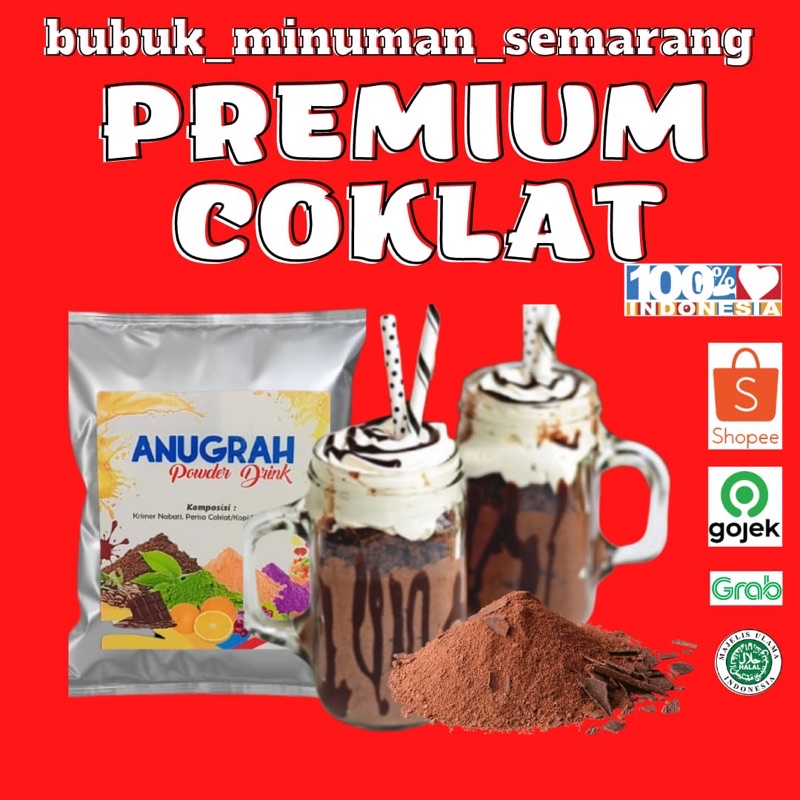 

Bubuk Minuman PREMIUM COKLAT NYOKLAT kemasan 500gr