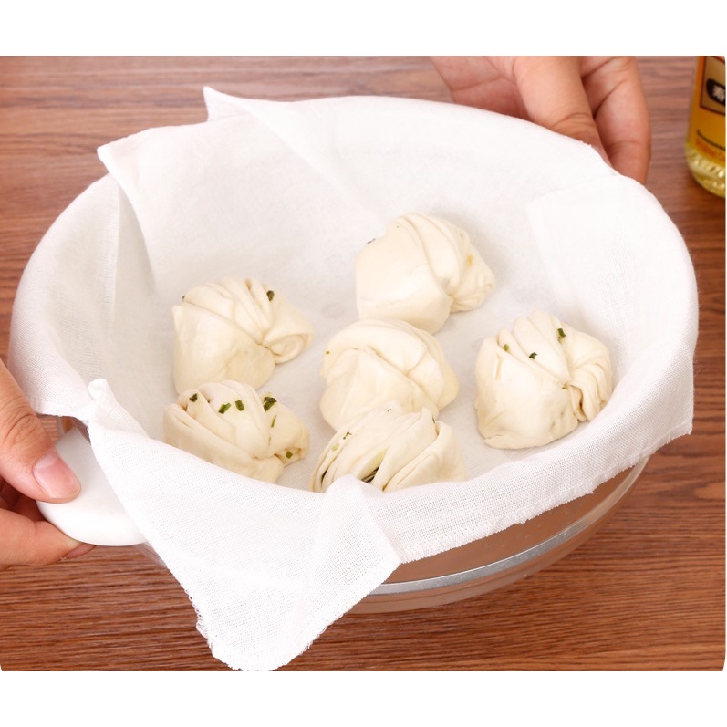 Kain Alas Kukus Tatakan Kukusan Makanan Roti Mantao Bakpao Import Katun / Kain Kukus Masal Roti Kue / Kain Pengukus Pampling / Steamer Cloth