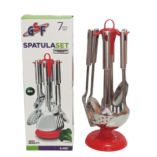 Spatula set Stainless Steel GSF G-4075  isi 7 Pcs Paket