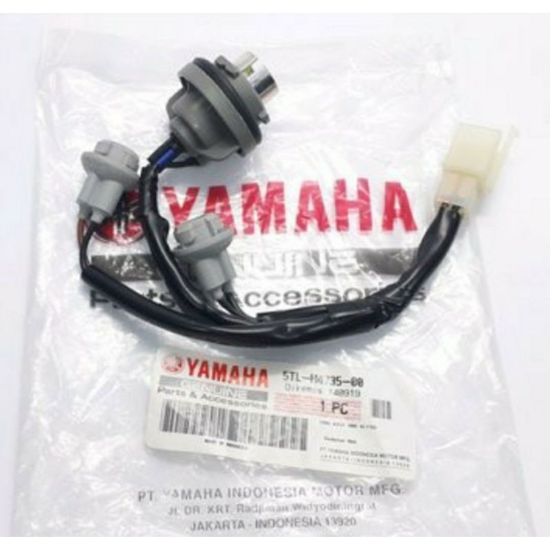 FITTING SOCKET SOKET LAMPU STOP REM BELAKANG MIO SPORTY MIO SOUL ASLI ORI YAMAHA 5TL H4735 00