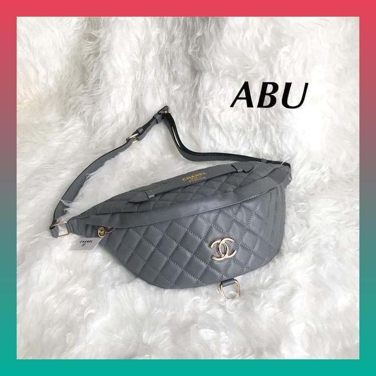 TAS PINGGANG WANITA WAIST BAG CHANEL BATAM IMPORT BUMBAG BELTBAG - HITAM GROSIR BY TASBRANDED_79