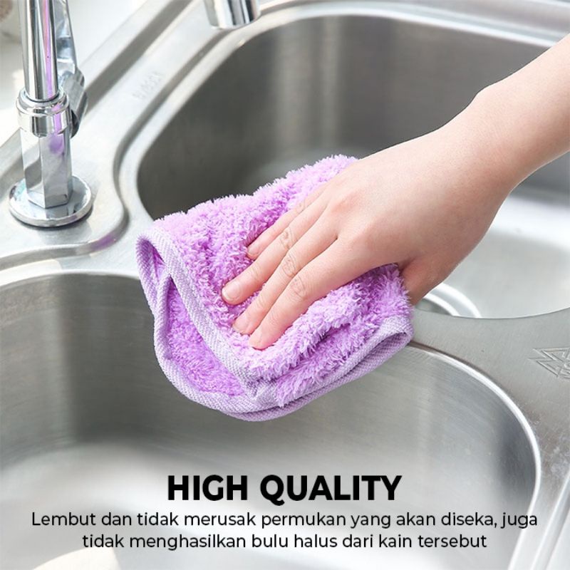 Medan Termurah Microfiber &amp; sangat menyerap Handuk lap tangan gantung motif