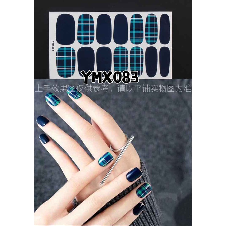 Ymx Stiker Kuku Motif Kartun Grafiti / Leopard Aksen Glitter Anti Air Untuk Nail Art / Manicure