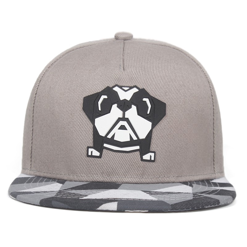 Topi Baseball Motif Anjing Gaya Hip Hop Untuk Pria Dan Wanita