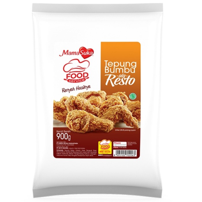 

Ds11D0 Mamasuka Tepung Bumbu Krispi Ala Resto 900Gr G6040B