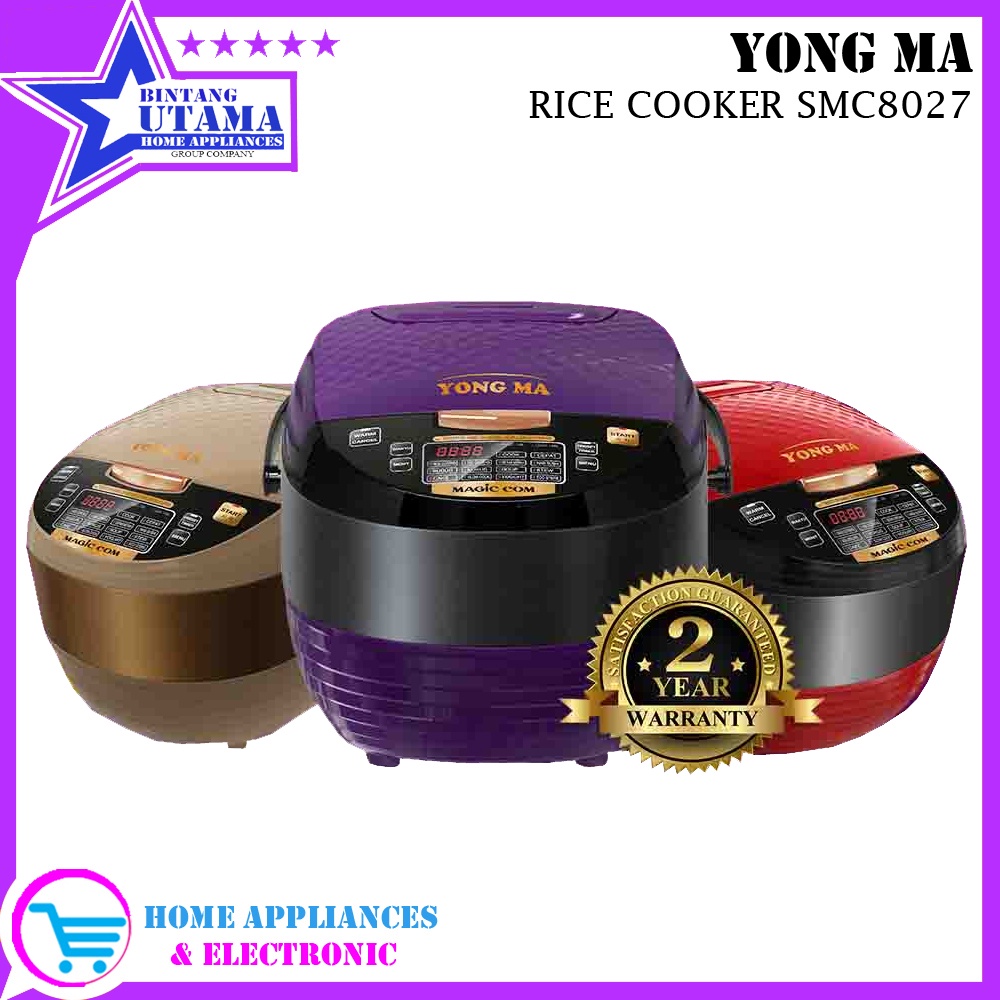 (COD) YONG MA MAGIC COM 2L SMC 8027 / RICE COOKER YONG MA SMC8027 / SMC 8027 / SMC-8027 [TERMURAH]