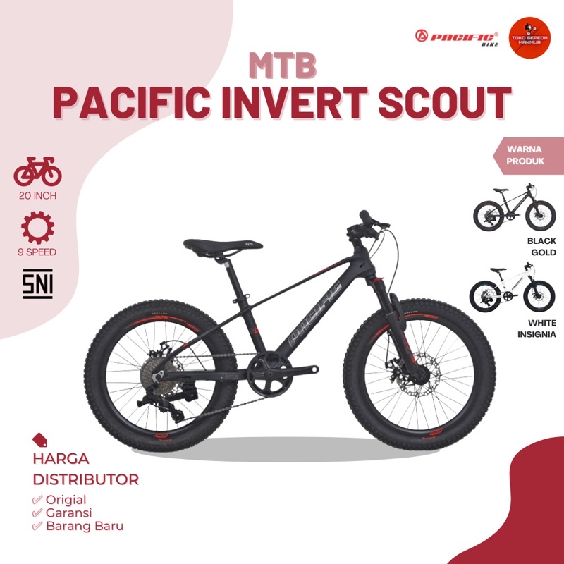 Sepeda Gunung MTB Pacific Invert Scout 20 inch