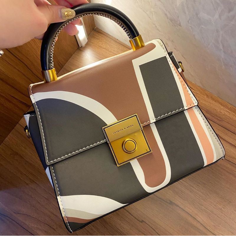 tas CK printed croco handle ori