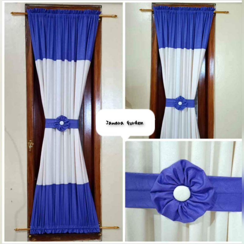 Gorden jendela pendek gorden jendela pita ikat tengah minimalis