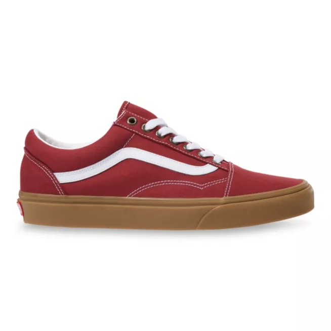 Sepatu Sneakes Pria Wanita Sepatu Old Skool Gum Maroon Sepatu Murah