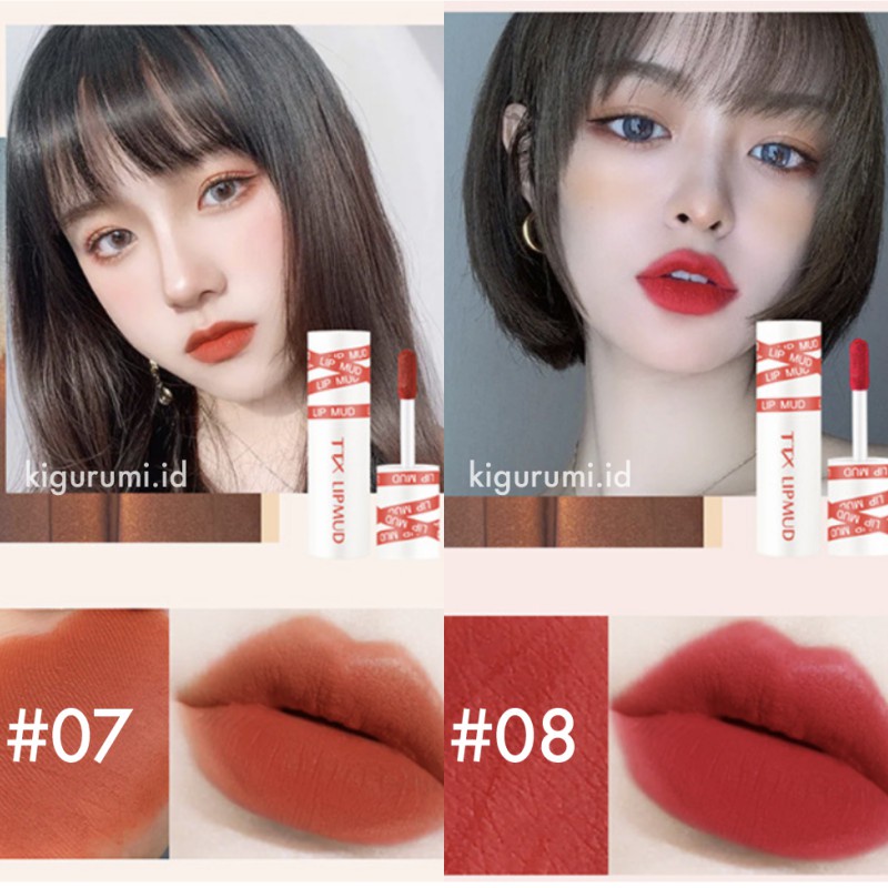 TTX Lip Mud Cream Matte Lip Tint Long Lasting Lip &amp; Cheek Clay Waterproof And Drable XX005