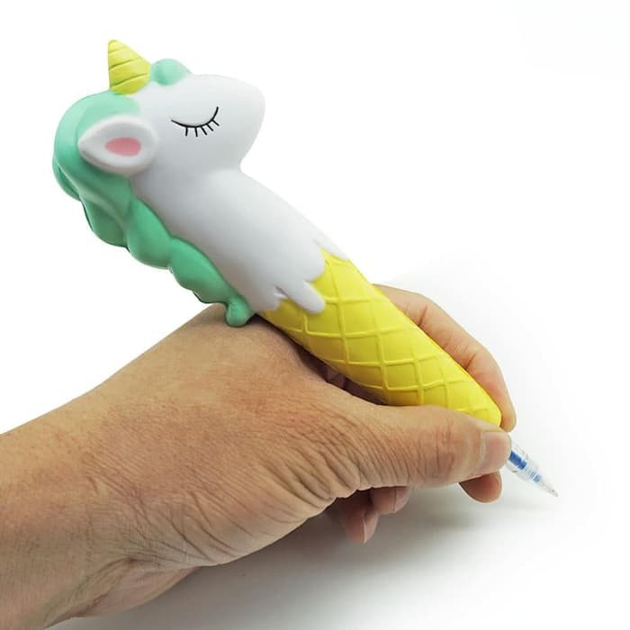 

Squishy Unicorn Pen Pulpen Unik Lucu Souvenir Kado Ultah Stationary