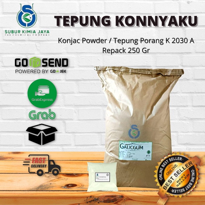 

BISA COD TEPUNG KONNYAKU / KONJAC POWDER / KONJAK FLOUR 250 GRAM