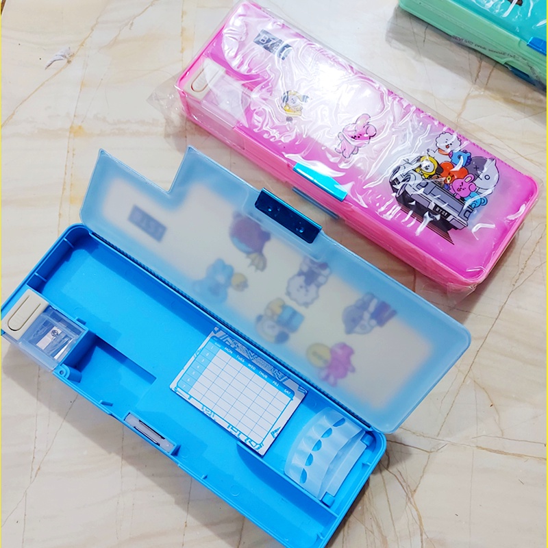 CUCI GUDANG Tempat Pensil BTS BT21 Kotak Pensil Sekolah