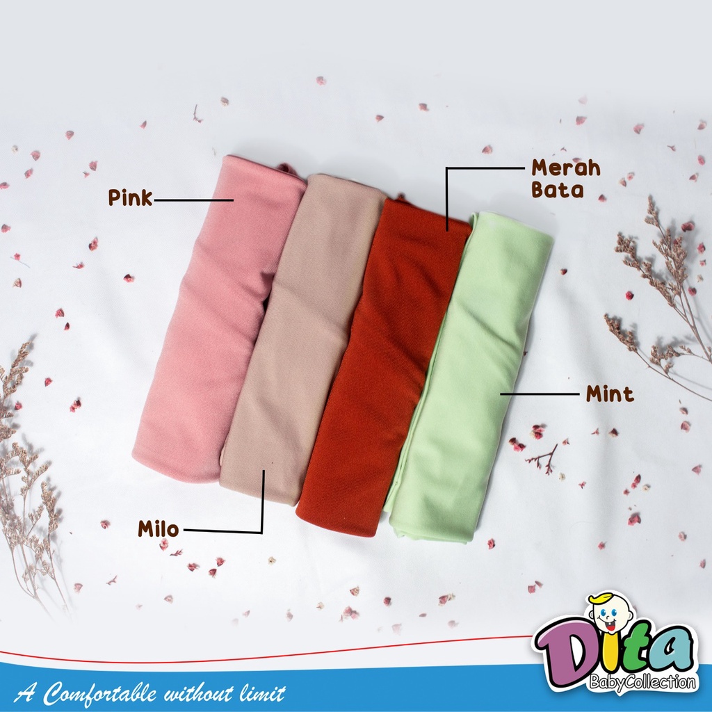 Pashmina Instan Anak Spandex Jersey Premium  - Segitiga Instan Anak -  DITABABYCOLLECTION