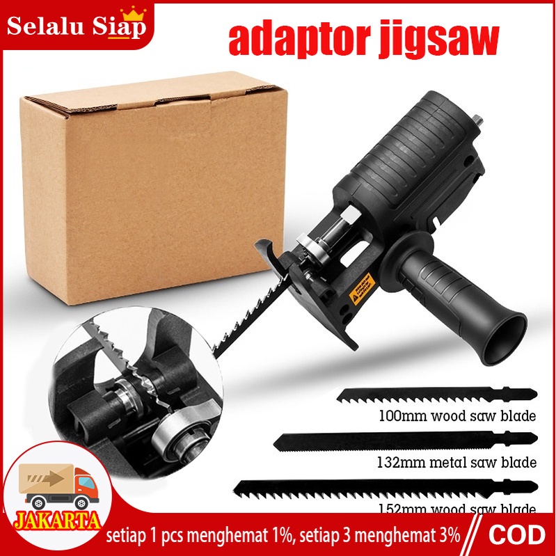 Gergaji Mesin Adapter reciprocating Jigsaw / tambahan jig saw mesin bor tangan Gergaji Konektor