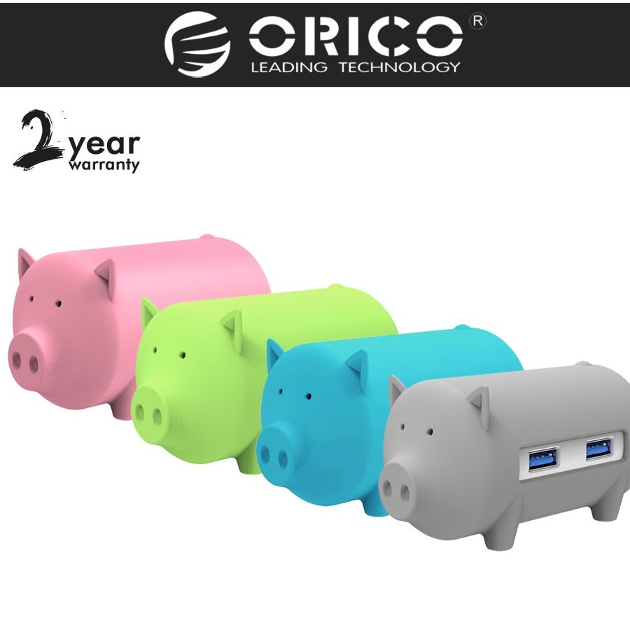 Usb Hub 3.0 litte pig with Card Reader ORICO H4018-U3