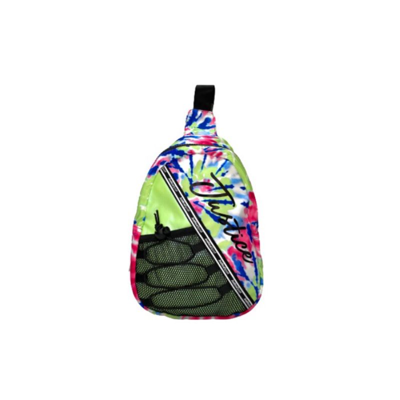 Justice ORIGINAL Jsport Sling Bag Tie Dye Multi Tas Anak Peremuan / Laki Laki Tas Fashion Cross Body