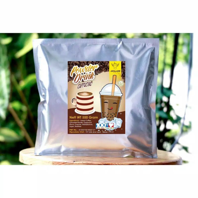 

bubuk minuman powder bubble drink capucino javaland 1kg