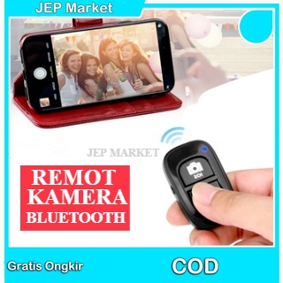 REMOTE BLUETOOTH REMOT SHUTTER KAMERA JARAK JAUH / REMOTE SELFIE / REMOTE FOTO HP REMOT / JEP MARKET MAKASSAR