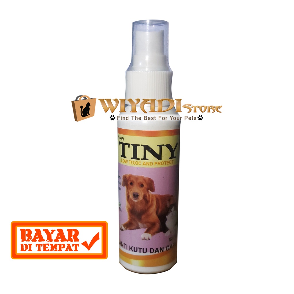 Tiny Spay 60ml Obat Semprot Kutu Caplak Anjing dan Kucing Aman