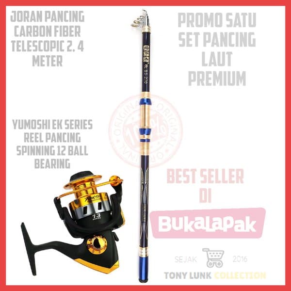 TERBARU TLC NEW SET PANCING LAUT KEKUATAN 20KG GULUNGAN PANCING