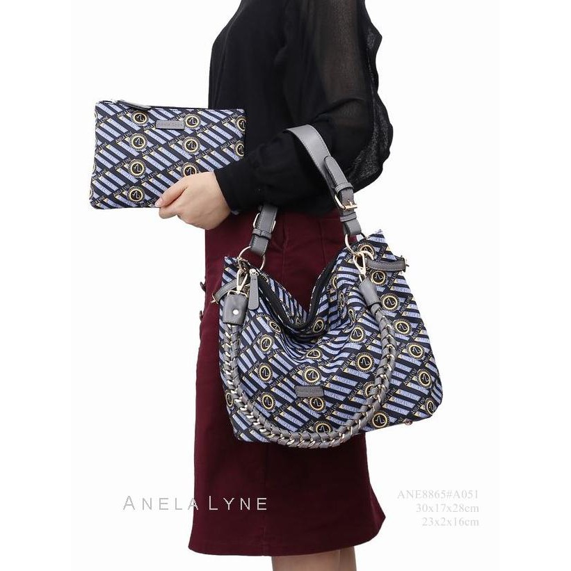 ANELA LYNE AZIZAH HAND BAG 8865#A051 2IN1 WITH POUCH ORIGINAL