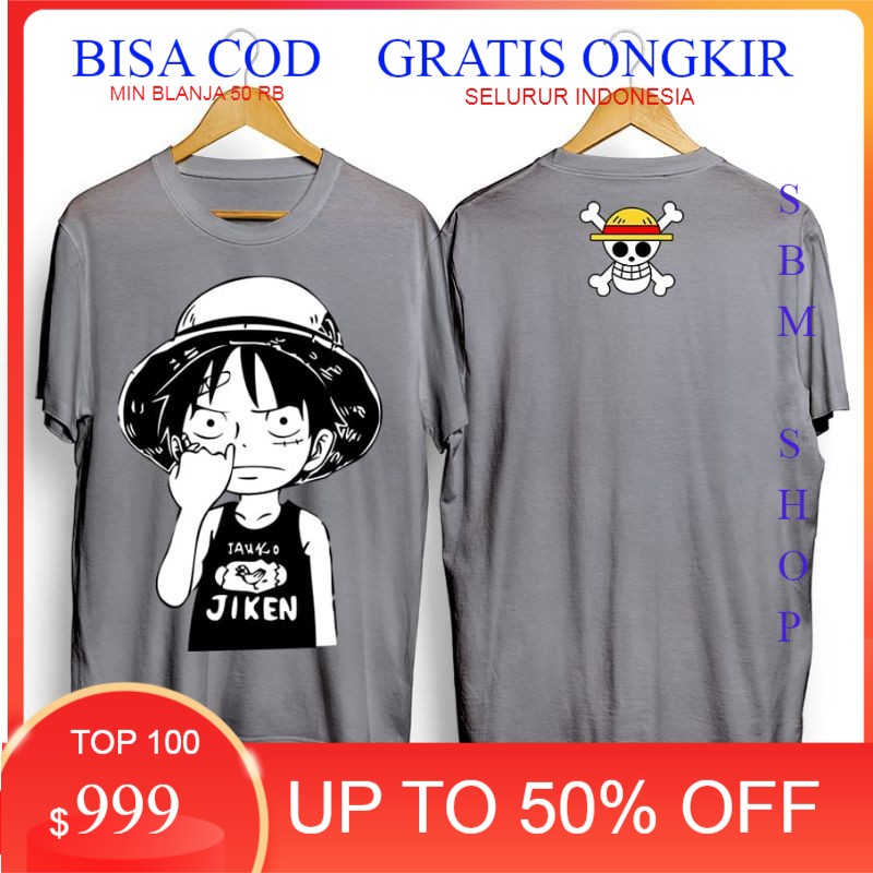 KAOS DISTRO KARTUN/ANIME LUFFY NGUPIL MISTY