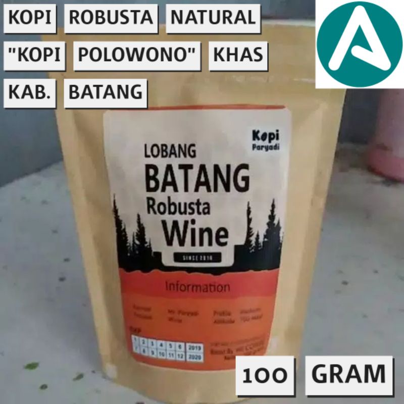 

Kopi Bubuk Robusta Natural 100 gram Khas Limpung Kab. Batang