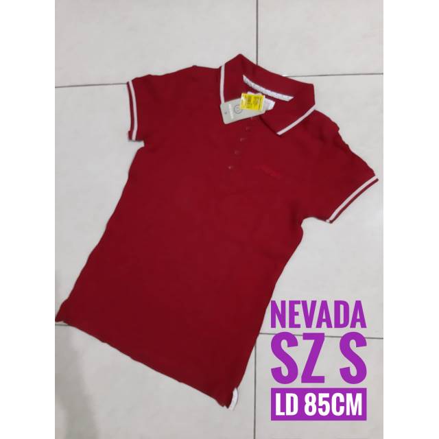Kaos kerah (Wangki) nevada cewek sz S