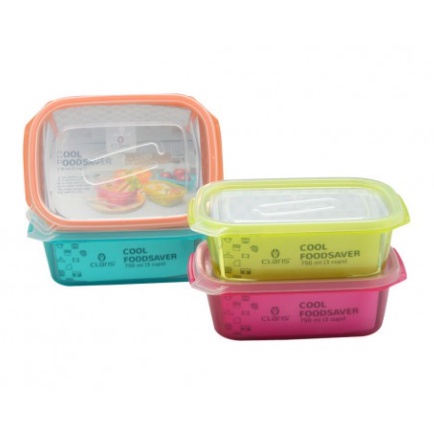 Wadah MPASI BPA Free Microwave Kukus | MPASI set 4 100 ml (Kecil) | Alat MPASI Claris