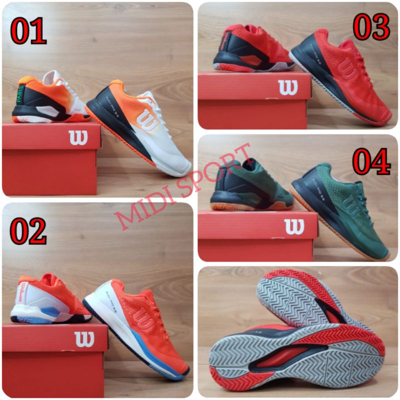 SEPATU TENIS WILSON RUSH PRO 3.0 SEPATU TENNIS WILSON ORIGINAL VIETNAM