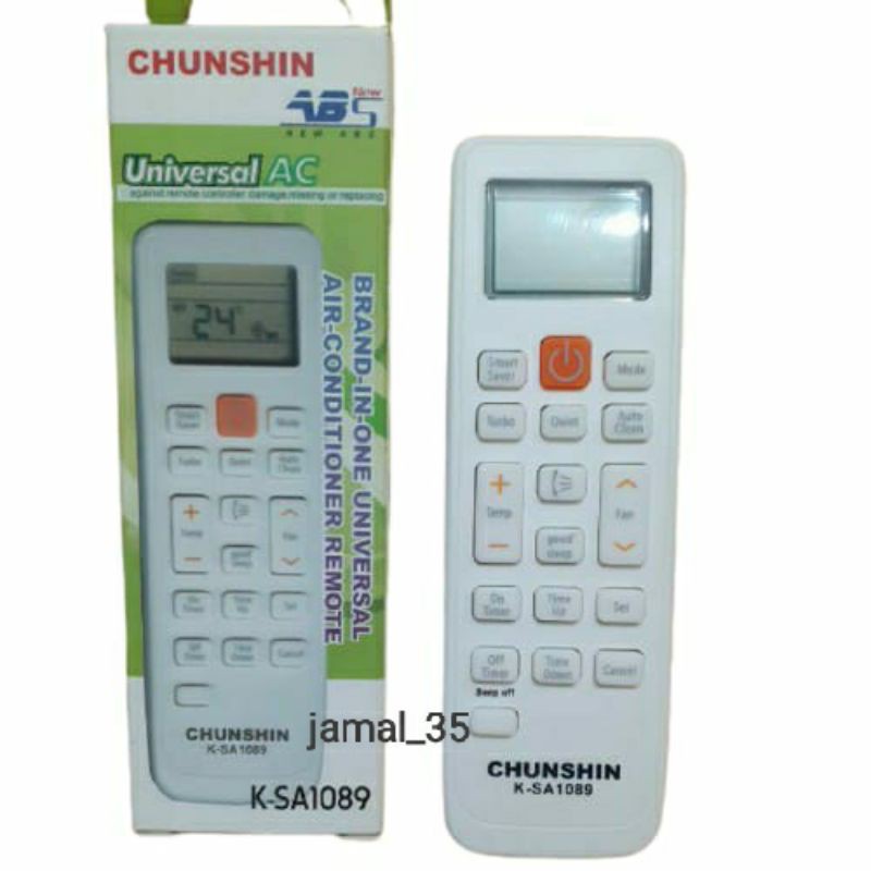 REMOTE REMOT AC SAMSUNG SMART SAVER MULTI/UNIVERSAL CHUNSHIN K-SA1089