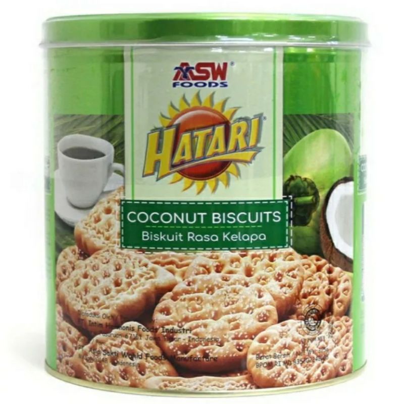 ✨NAZILLA✨ HATARI Biskuit Kelapa Kaleng 325gr