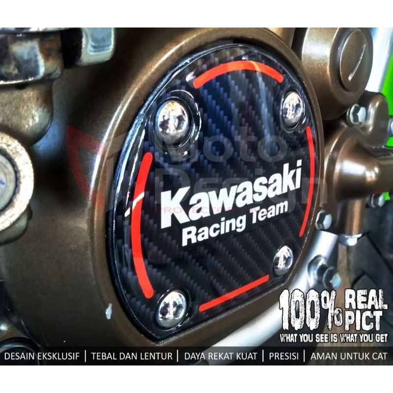 EMBLEM TIMBUL TUTUP COVER MESIN MOTOR KAWASAKI NINJA R RR SS