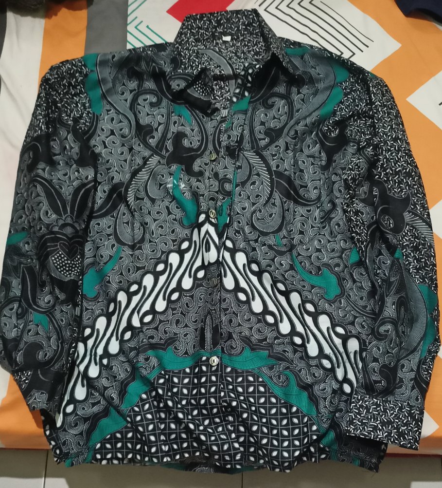 Kemeja Batik Pria Lengan Panjang Size M L Xl Xxl  Bswart Batik Hrb026