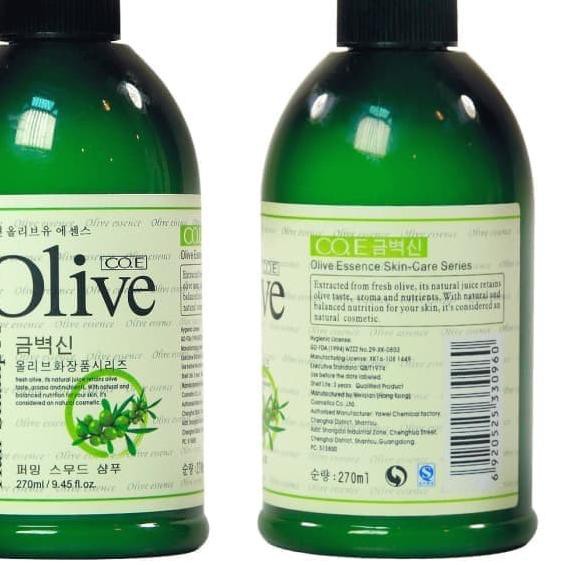 ➪ COE Olive Shampoo 270ML Shampo Sampo Korea CO.E Original Melembutkan Memanjangkan Rambut Berkilau