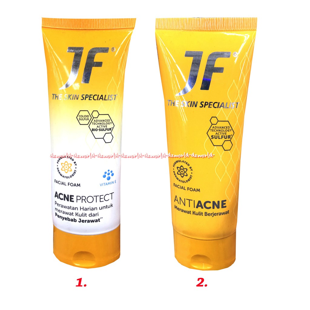 JF The Skin Facial 70gr Face Wash Sabun Wajah Muka Jerawat Acne Protect and Anti Acne