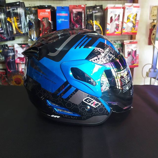 HELM GM FIGHTER 911 BLUE GLOSSY