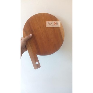 Talenan Kayu Mahoni Tatakan Pizza Piring Pizza D 25Cm Talenan Kayu Mahoni Tatakan Pizza Piring Pizza D 25Cm