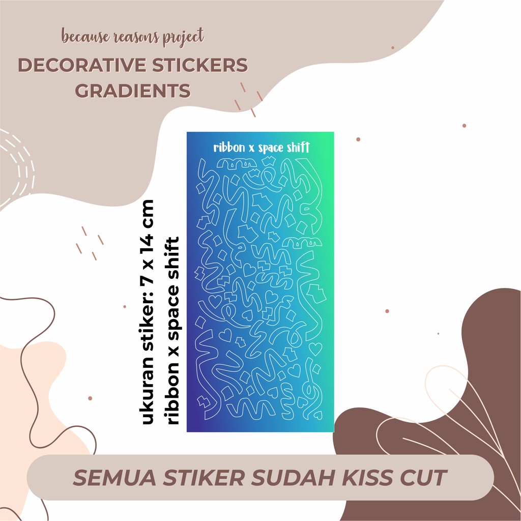 STIKER DECO - POLCOS GRADIENTS RIBBON-SPACE SHIFT